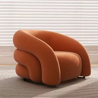 Canapé en tissu style crème - Meuble multifonctionnel pour petit appartement, salon, fauteuil individuel
