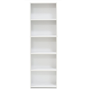 Étagère moderne en bois Bibliothèque murale avec échelle Étagère à livres <span class=keywords><strong>blanche</strong></span> - Product Image 1