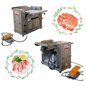 Máy bóc da lợn phổ biến Máy loại bỏ da lợn Máy tách mỡ thịt bò Máy cắt da lợn Máy cắt thịt thương mại - Product Image 5