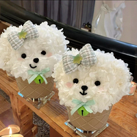 Preisgünstige Geschenk-Konservierte Blumenpuppe Hortensie Rose Ewig Haltbar Umweltfreundlich für Geburtstag Muttertag Abschlussfeier