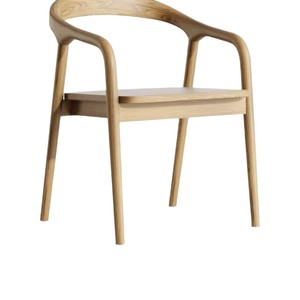 Silla de comedor nórdica de madera maciza con respaldo, silla sencilla para el hogar, oficina, sala de estar, bar, restaurante - Product Image 1