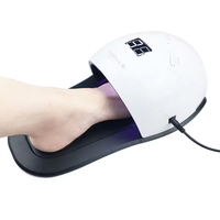 Lampe UV LED 2-en-1 pour les mains et les pieds, grand séchoir à ongles avec affichage numérique pour salon et usage domestique