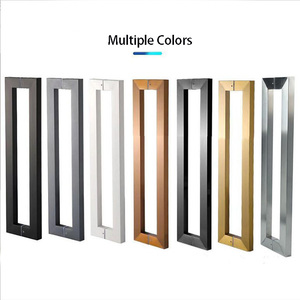 ผลิตสแตนเลสสตีลที่ทันสมัย 304 316 มือจับประตูกระจกกระจกอาบน้ําเชิงพาณิชย์หรูหรา - Product Image 4