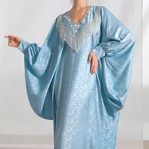 2022 New Design Dubai Saudi Arab malaysia traditional muslim clothing Floral abaya women muslim dress