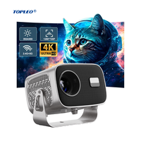 Projecteur intelligent Topleo pour l'extérieur, 4K, Android, HD, home cinéma, mini projecteur vidéo portable 4K