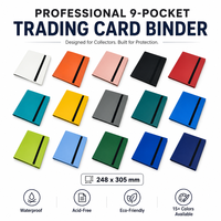 Classeur de cartes TCG à 9 pochettes en PP sans acide, multicolore, pour cartes MTG, Pokémon, Yu-Gi-Oh – Album de rangement pour cartes à collectionner