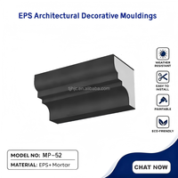 Moulures de cadre de fenêtre en mousse EPS pour mur extérieur, style français européen, gravure de précision en 3D, pour villa, directement de l'usine