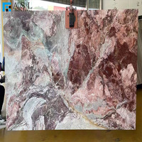 Pierres de marbre onyx rose naturel pas cher pour dalles et carreaux de sol et de mur, transparentes et polies pour la décoration des murs et des sols
