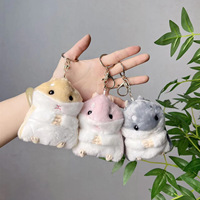 Super mignon petit hamster en peluche, pendentif, jouet en peluche, cadeau, porte-clés, pendentif de sac, vente en gros, modèle HT, logo personnalisé