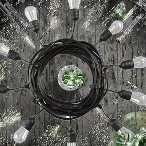 Guirlande lumineuse solaire LED extérieure étanche IP65 en PVC de haute qualité pour camping, jardin, cour, mariage et ambiance festive - Product Image 5