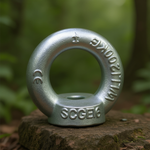 Perno de ojo galvanizado DIN 582 C15E de acero con certificación CE, accesorios para elevación y anclaje - Product Image 3