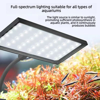 Nouvelle lampe LED rectangulaire en métal pour plantes aquatiques, herbes, mousse, à clipser sur l'aquarium, pour salon, bureau