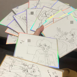 กระดานชิคิชิแบบกำหนดเอง กระดานชิคิชิแบบเร็ว กระดานชิคิชิเปล่าทรงสี่เหลี่ยม กระดานชิคิชิเปล่าสำหรับลายเซ็น กระดานชิคิชิอนิเมะญี่ปุ่น - Product Image 1