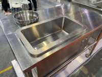 Table à paner électrique KFC pour cuisine commerciale 220V en acier inoxydable avec tamisage automatique de la poudre 0,12 kW Garantie 1 an