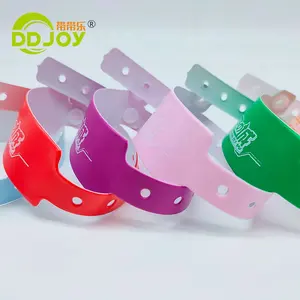 DDjoy Festival Events Items Factory Manufacture VIP Admission Custom Vinyl Pvc Plastic Bracelet