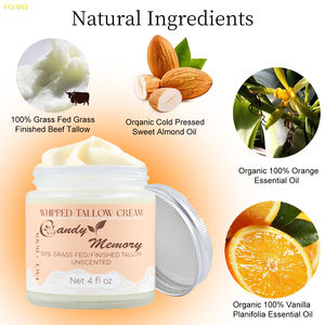 Turuncu Creamsicle 100% doğal çim beslenen sığır Tallow balsamı organik vücut tereyağı krem şanti nemlendirici sığır Tallow krem - Product Image 5