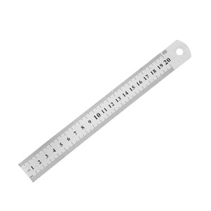 Regla colgante de acero inoxidable para que los estudiantes mecanicen su propia medición: 15 cm, 20 cm, 30 cm, escala clara. - Product Image 5