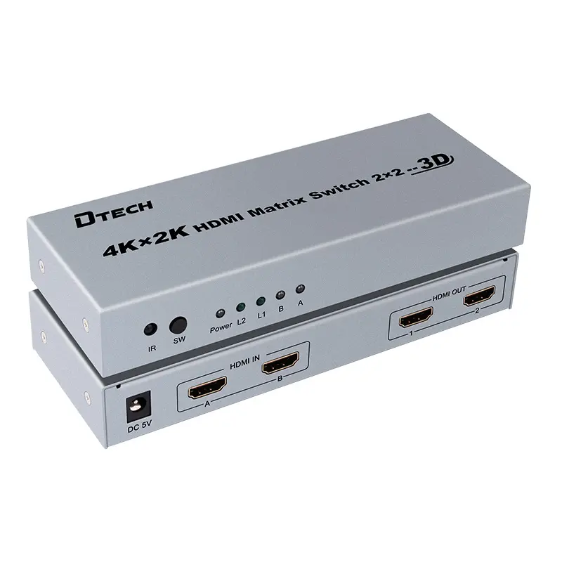 Hdmi-sistema divisor de interruptor para vídeo de TV 2x2 8x8 2 3 en 4 3 out hdmi matrix 44 cctv, conmutador de matriz hdmi