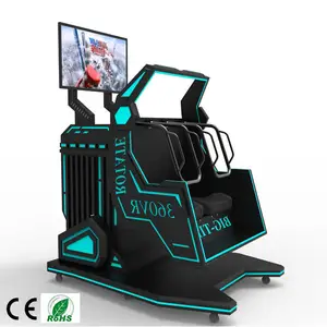 游乐园9D 360度遥控滚动汽车虚拟现实椅虚拟现实运动模拟器虚拟现实模拟器9D