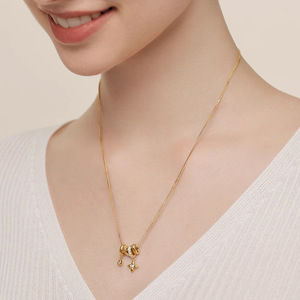 Collar con Colgante de Anillo de Estrella para Mujer, Diseño de Nicho, Joyería de Alta Gama, Moderna y Versátil - Product Image 4