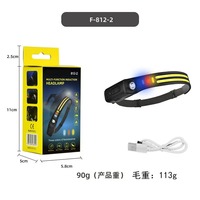 Lampe frontale LED puissante pour la randonnée en plein air, vente chaude, course à pied, escalade, travail, lampe frontale portable rechargeable, étanche