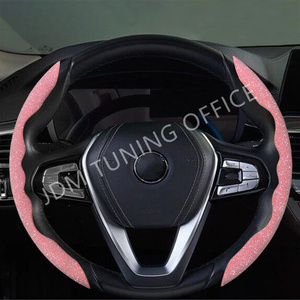 Cubierta Universal de Silicona para <span class=keywords><strong>Volante</strong></span> de Coche, Cubierta Antideslizante para Todas las Estaciones, Color <span class=keywords><strong>Rosa</strong></span>, 32cm - Product Image 6