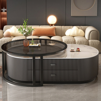 Meubles de salon au design léger et luxueux, prix bas, petite table pour le thé ou le café avec tiroirs, ensembles de tables basses rondes à vendre