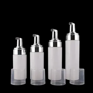 100ml 120ml 150ml 200ml vazio espuma bomba plástico spray garrafas a granel Luxo branco PET plástico mousse espuma garrafa