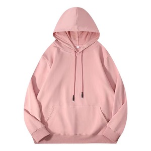 Personalizable 230g Oversize Round Neck Casual <b>Washed</b> Hoodie Drop Shoulder Pure Cotton Long Sleeve Unisex Loose Sweatshirt - Product Image 1