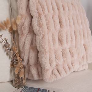 Chăn lông giả sang trọng, mềm mại, may chần bông cao cấp bán buôn, dùng trang trí sofa, nhà cửa, tường trong nhà - Product Image 4