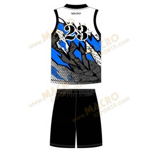 Aanpasbare Basketbaluniform Voor Volwassenen Set Diy Jersey Short Rode Trui Voor Unisex Groothandel Volleybal Slijtage Volledig Sublimatie - Product Image 2