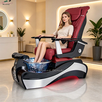 Chaise de pédicure de meubles de salon de luxe de vente chaude avec la chaise de station thermale de pédicure de la meilleure qualité de bol jet magnétique