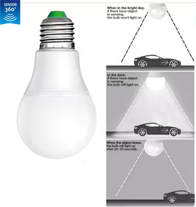 Nhà Máy đặc biệt cung cấp thông minh tự động ON-OFF Radar cảm biến chuyển động Bóng đèn AC175-265V E27 B22 5 Wát toàn cầu với Built-in cảm biến ánh sáng ban ngày - Product Image 1