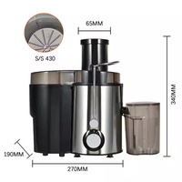 Professionele fabrieks- en commerciële elektrische sapcentrifuge/fruitpers voor thuisgebruik