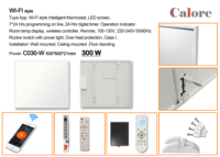 Calentadores de Panel Radiante Infrarrojos C030D 300*1000 300W con Control Remoto, Programación Digital, Protección Contra Sobrecalentamiento, Ecológicos y de Primera Calidad