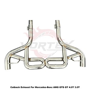 Vortex Global-Shop Preferred Decat Stainless Steel Piping Kit For Mercedes-Benz AMG GTS GT 4.0T 3.0T - Product Image 5