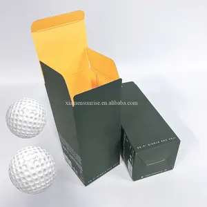 Top Quality Golf Club Brand custom golf ball boxes single Golf Ball Packaging double side print box