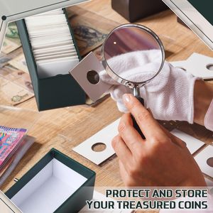 Boîte de rangement de luxe rectangulaire vert foncé étanche haut de gamme pour collection de pièces de monnaie, rangement de stylos et emballage cadeau - Product Image 6