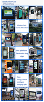 Kiosque interactif tactile LCD d'extérieur 32 49 55 65 pouces, indice de protection IP55/IP56, avec écran anti-reflet haute luminosité pour la publicité