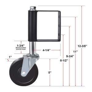 Roulettes de porte robustes pour clôture - Product Image 2