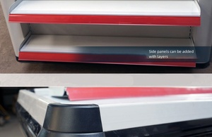 Acier inoxydable d'équipement de <span class=keywords><strong>comptoir</strong></span> de caisse de caisse de coin de caissier de supermarché de dépanneur de Leke - Product Image 5