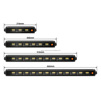 Nouvelle barre lumineuse LED étanche 12V 18W 1000 Lumens noire pour tout-terrain, éclairage de travail, faisceau blanc ambre pour barre de toit/4x4/camions