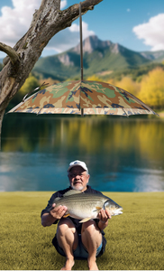 Parapluie suspendu pour la chasse en plein air, grand auvent, étanche, protection UV, cadre en acier durable, parapluie chasseur à fermeture manuelle - Product Image 6