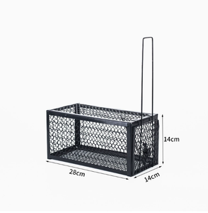 Piège à rats vivants en métal à mailles fines, deux tailles disponibles, avec ressort sensible, cage de capture de rongeurs sans cruauté, piège à <span class=keywords><strong>souris</strong></span> sans tuer - Product Image 1