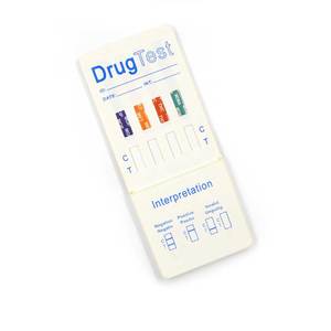 Bộ xét nghiệm đa chất 4 trong 1 Mdmas <span class=keywords><strong>Thc</strong></span> Met Mop (thử nghiệm nước tiểu) - Product Image 5