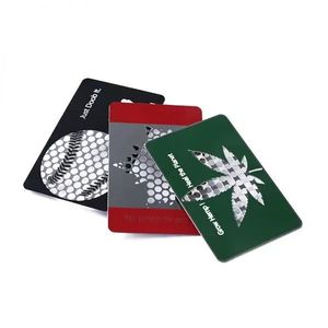 Tarjetas de crédito con logotipo personalizado al por mayor, tamaño de acero inoxidable, triturador de tabaco triturador de hierbas y metal, accesorios para fumar - Product Image 2