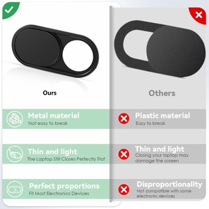 Protector de Cámara Web para Portátil de Metal Ultrafino de 0.023 Pulgadas con Logotipo Personalizado para Regalos de Oficina - Product Image 2