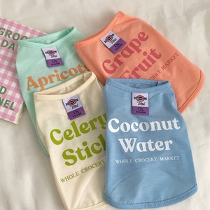 New Korean-style dog and <b>cat</b> vests, lightweight spring/summer pet <b>clothes</b> for Teddy, Bichon, and Pomeranian <b>cats</b>. - Product Image 2
