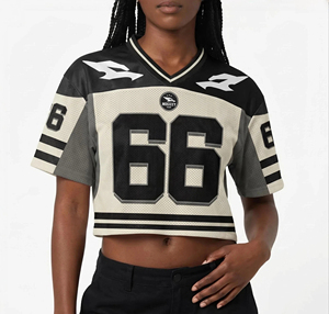 Camiseta Corta Estilo Fútbol Americano Y2K, Estampado de Llamas, Más de 30 Estilos, Manga Corta, Venta al Por Mayor para Mujeres y Hombres, Irlanda, Francia - Product Image 1