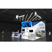Stand de Madera con Estructura de Techo de Celosía para Exposiciones Globales de Gran Popularidad